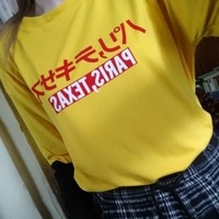 Cute Casual Yellow Vintage Letter Print Graphic T-shirt Long Sleeve Tee Shirt O-neck Pullover  E-Girl Kawaii Korean Japanese Harajuku Retro Streetwear - Thumbnail 5