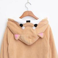 Kawaii Shiba Inu Corgi Fleece Hoodie - Thumbnail 3