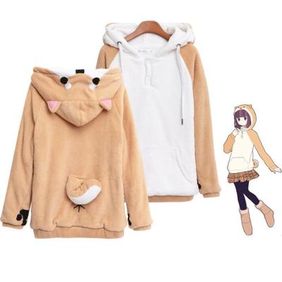 Kawaii Shiba Inu Corgi Fleece Hoodie
