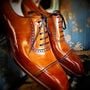 Winter Hot Sale Oxfords Two Tone Cap Toe Brogue Handmade  Leather Lace Up Shoes-1