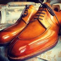Luxury Fashion Brown Split Toe Lace Up Dress Handmade Shoes Gentlemen Choice - Thumbnail 1