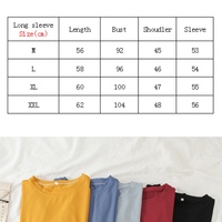  Cute Casual Summer Cartoon Funny Embroidery Loose Oversized Long Sleeve Tee Shirt T-shirt Top E-Girl Kawaii Korean Japanese Harajuku Retro Streetwear - Thumbnail 4