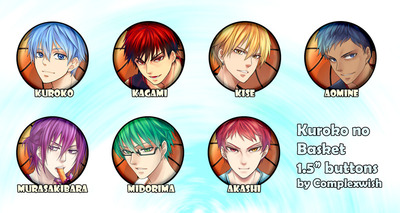 Kuroko no Basket buttons