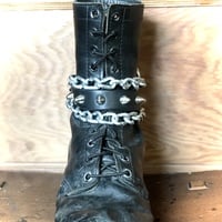 Loop & Pull Chain Leather Whip Bootstrap  - Thumbnail 9