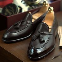 7 Star Luxury Handmade Men's Black Loafer Office Wear In Genuine Leather Shoes - Thumbnail 1