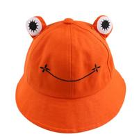 Kawaii Cute Frog Embroidered Bucket Hat - Thumbnail 1