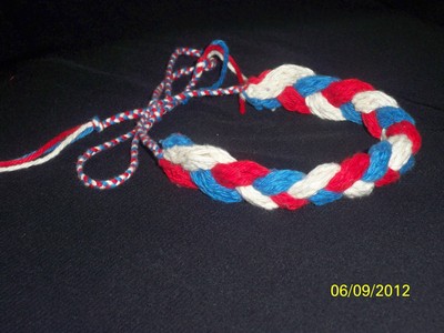 Red, White, and Blue braid headband