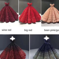 Dubai Sweetheart Sexy Green Luxury Wedding Dresses 2020 Sequined Off Shoulder Bridal Gowns,52 - Thumbnail 2