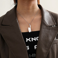 KNIFE NECKLACE & EARRINGS SET - Thumbnail 1