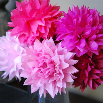 Flower bouquet | table centerpiece | stemmed poms | custom colors