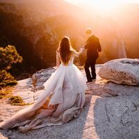 Elegant Ball Gown V Neck Beaded Tulle Wedding Dresses - Thumbnail 3