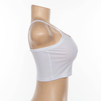 White Brat Letter Print Graphic Casual Summer Crop Top Tank Camisole T-shirt Tee E-Girl Kawaii Korean Japanese Harajuku Retro Streetwear Fashion - Thumbnail 7