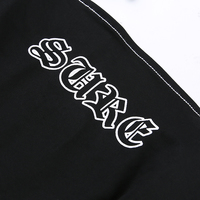 Sexy Black Goth Punk Letter Print Metal Chain Camisole Tank Crop Top Shirt Summer E-Girl Kawaii Korean Japanese Harajuku Retro Streetwear - Thumbnail 7