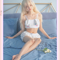 New cute homewear three-dimensional sling bra set - Thumbnail 6