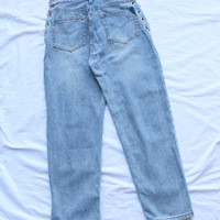 Sexy Chain Waisted Straight Leg Jeans - Thumbnail 3