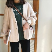 Cute Women's Autumn and Winter Cardigans - Thumbnail 5