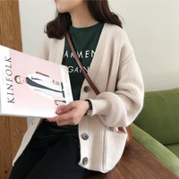 Cute Women's Autumn and Winter Cardigans - Thumbnail 6
