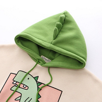 Cute 3D Funny Dinosaur Cartoon Hoodie With Horns Sweatshirt Sweater Long Sleeve Pullover Cosplay E-Girl Kawaii Korean Japanese Harajuku Streetwear - Thumbnail 7