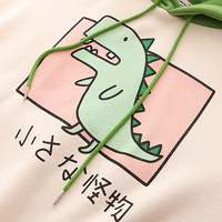 Cute 3D Funny Dinosaur Cartoon Hoodie With Horns Sweatshirt Sweater Long Sleeve Pullover Cosplay E-Girl Kawaii Korean Japanese Harajuku Streetwear - Thumbnail 9