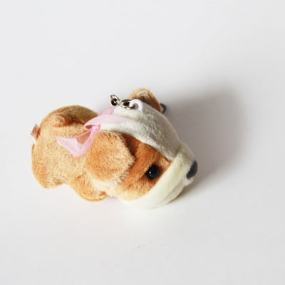 Irresistable pug plushie w/ cellphone strap - Thumbnail 3