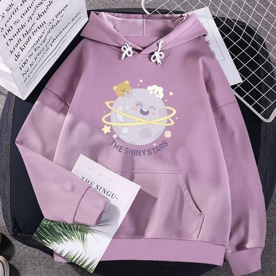 Kawaii fashion printed loose cute pullover hoodies