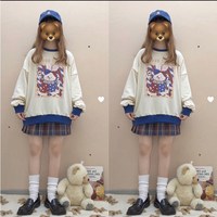 Autumn and Winter Kawaii Printed Women's Hoodie - Thumbnail 2