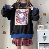 Autumn and Winter Kawaii Printed Women's Hoodie - Thumbnail 6