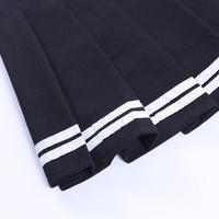 JK Stripe Pleated Skirt - Thumbnail 3