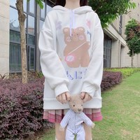 Kawaii Harajuku Printed Sweatshirt Hoodie - Thumbnail 5