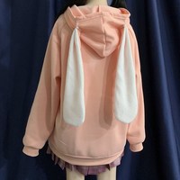 Autumn and Winter Bunny Ears Kawaii Hoodies - Thumbnail 6