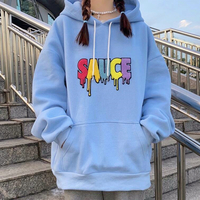 SAUCE Printed Hoodie Sweatshirt - Thumbnail 3