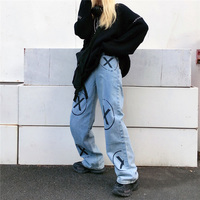Free Shipping-STREET GOTH "CROSS" JEANS - Thumbnail 1