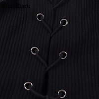 Sexy Black Goth Punk Lace Mesh Hallowout Eyelet Backless Transparent Patchwork T-shirt Top Corset E-Girl Kawaii Korean Japanese Harajuku Streetwear - Thumbnail 5