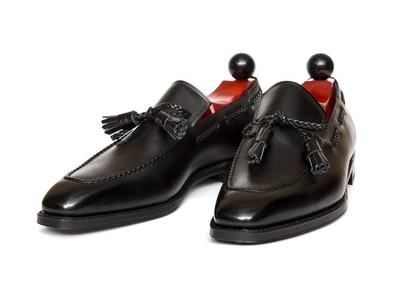 Handmade Best Black Tassels Loafer Leather Men's Stylish Shoes