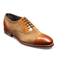 beige tan desert look oxfords bespoke shoes lace up shoes - Thumbnail 1
