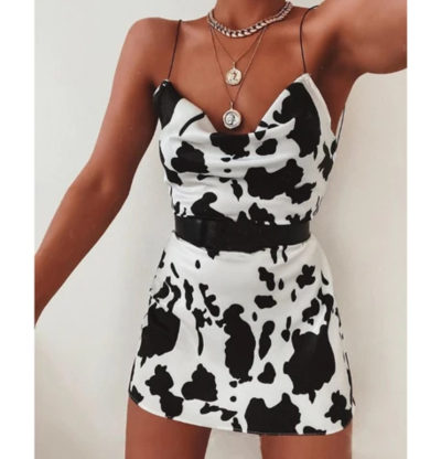 Sling Sexy Printed Sleeveless Dress