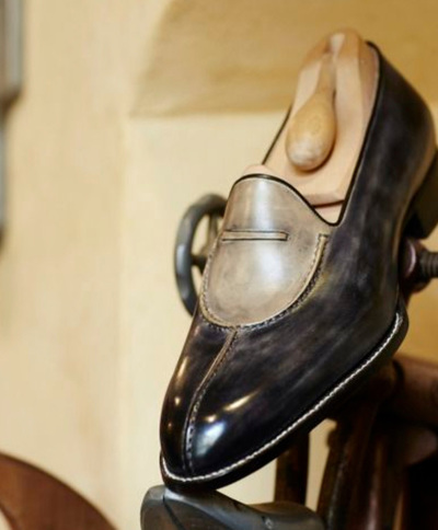 Elegant Black Gray Split Toe Loafer Handmade Moccasin Shoes