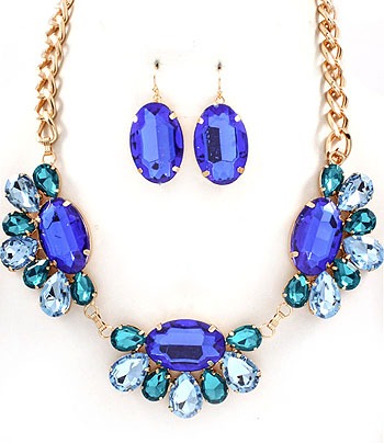 Peacock Jeweled Necklace