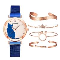 5pcs/set Cute Cat Watch - Thumbnail 2