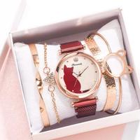 5pcs/set Cute Cat Watch - Thumbnail 6