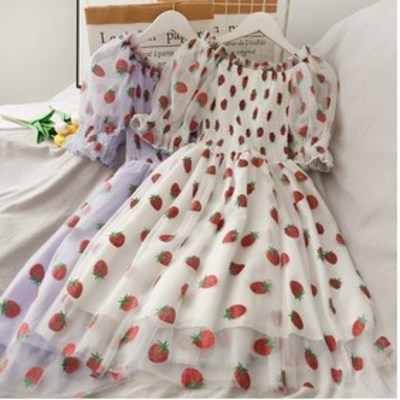 Kawaii sequined strawberry dress - Thumbnail 4