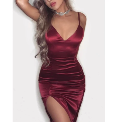 Sling V-neck Women's Sexy Dress