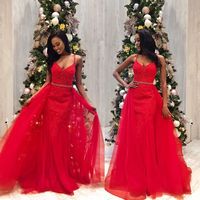 Red Prom Dress 2020,Tulle Lace Prom Dress,2020 prom dress styles - Thumbnail 1