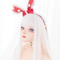 White Straight Long Wigs - Thumbnail 3