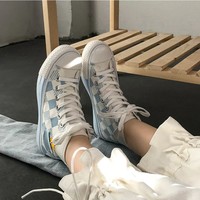 Kawaii Cat Canvas Lace up Sneakers - Thumbnail 7