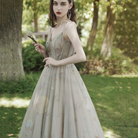 Stylish tulle long prom dress evening dress - Thumbnail 6