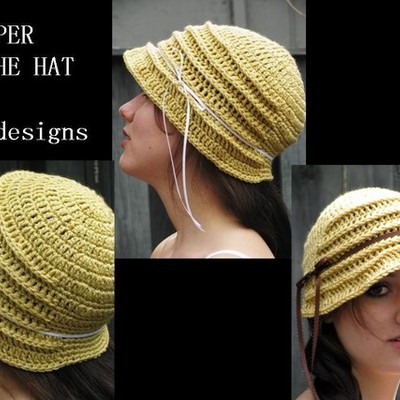 100% cotton flapper cloche hat - choose your color
