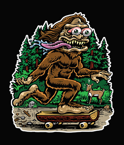 Skate Squatch sticker