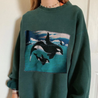 VINTAGE WHALE SWEATER - Thumbnail 1