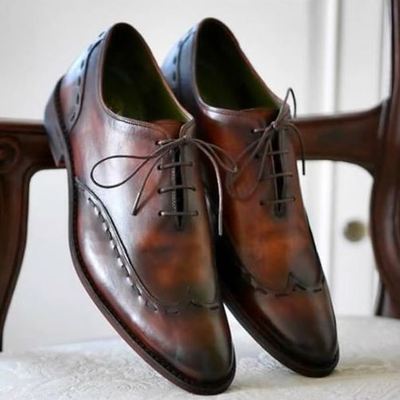 Handmade high quality cowhide leather men's oxford shoes, formal shoes, men shoe